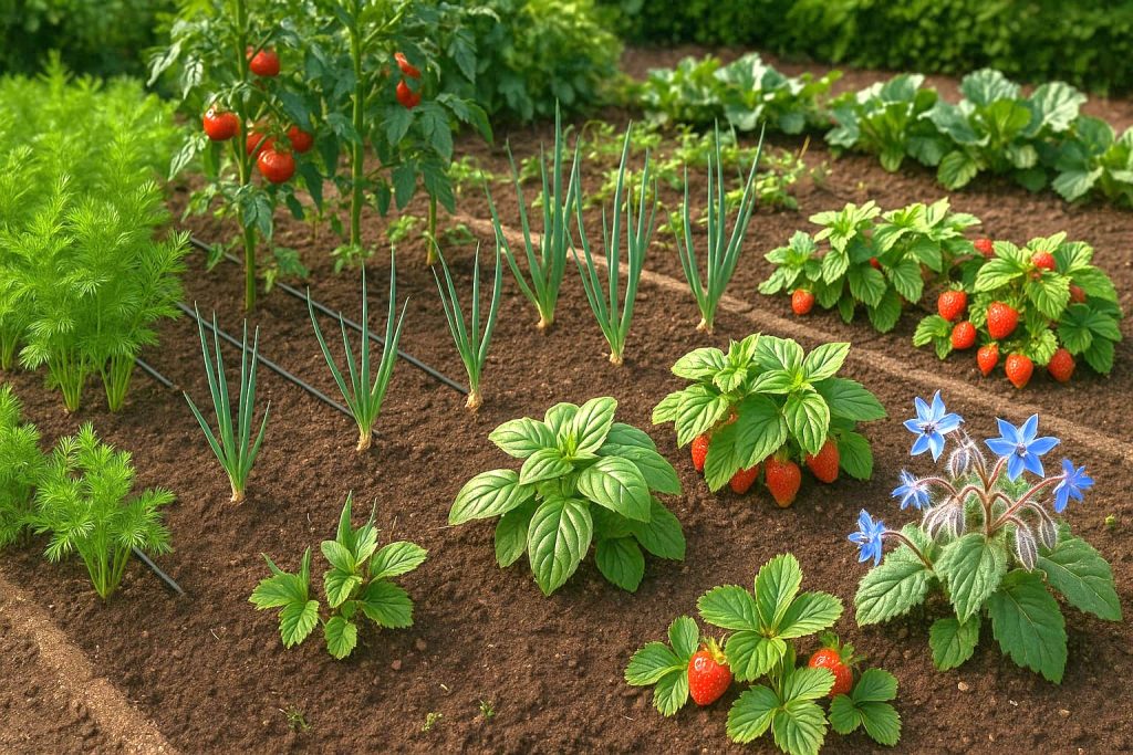 jardin potager association de legumes